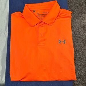 Orange Under Armor Polo